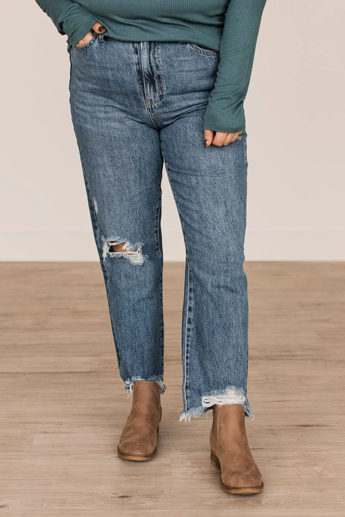 YMI Slim Straight Jeans- Jocelyn Wash