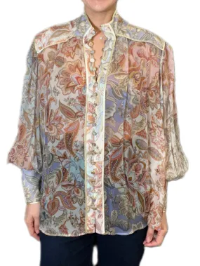 Zimmermann Paisley Silk Blouse - size 3