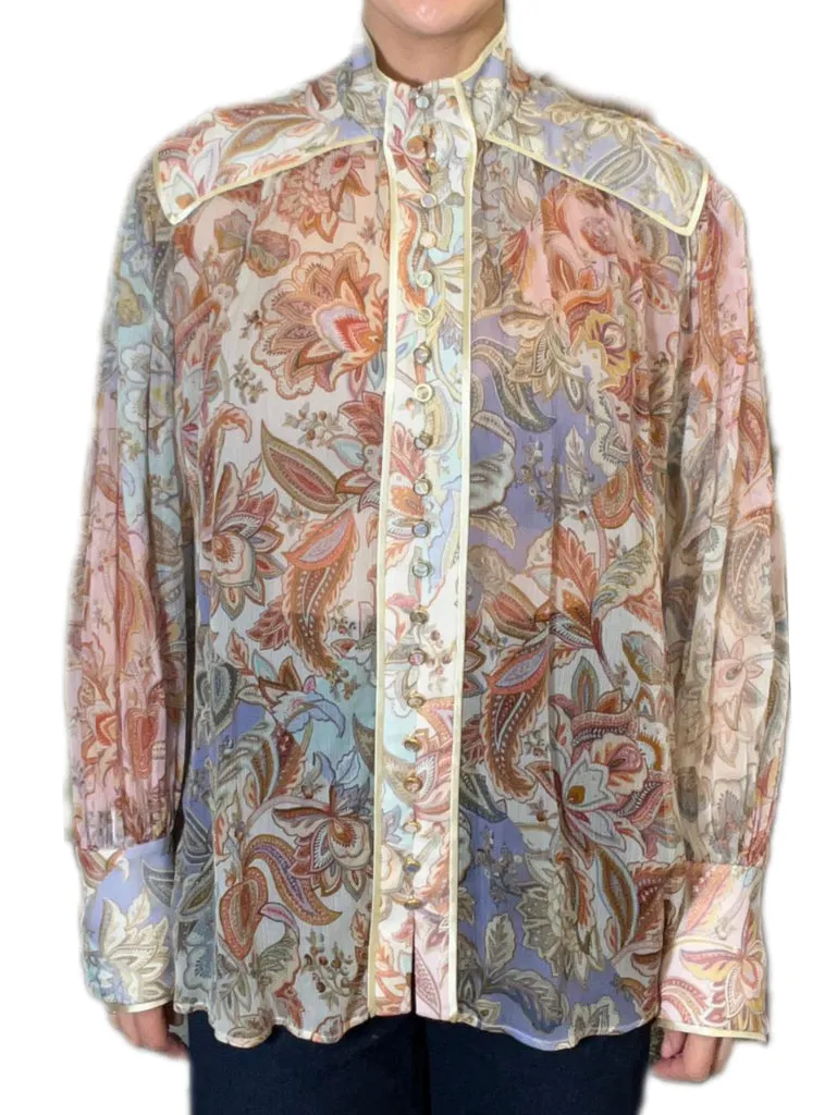 Zimmermann Paisley Silk Blouse - size 3